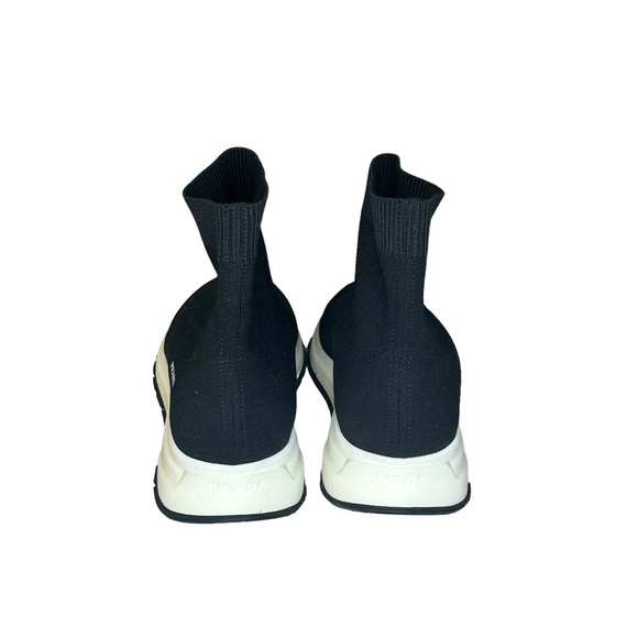 Prada Black And White Sock Shoe - Picture 4 of 5